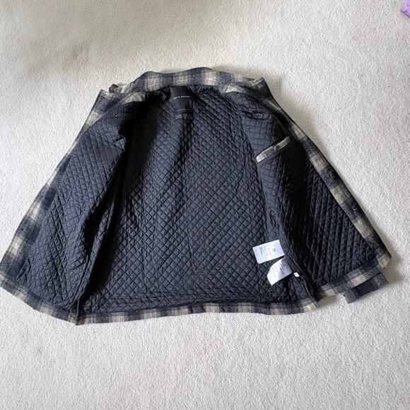 Dues Ex Machina The Piston Wool Shirt Lightweight Coat Jacket Plaid Men's Size L - Picture 14 of 14